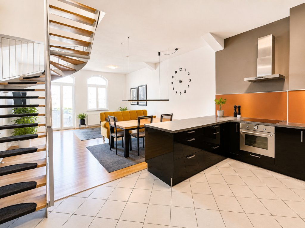 Offenes Wohnen, Essen, Kochen