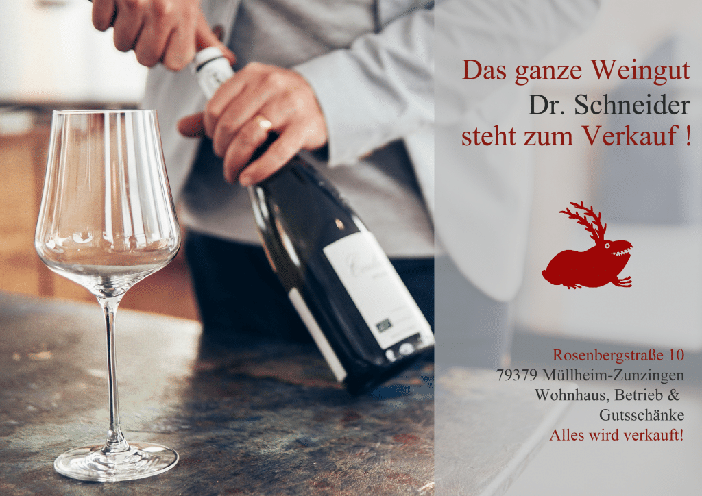 Müllheim - Zunzingen - Charaktervolles Hofanwesen mit vielseitigem Nutzungspotenzial. Weingut Dr. Scheider zu verkaufen