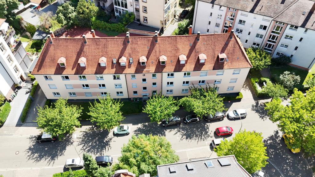 Freiburg - Vermietete 3-Zi. Wohnung im 2.OG re. mit Südost Balkon in der Wiehre - Provisionsfrei